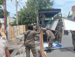 Masa Tenang, Sat Pol PP Kota Palu Giat Lakukan Pembersihan APK