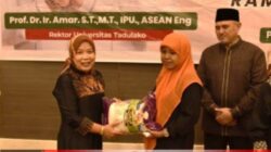 Gelar Buka Puasa Bersama, DWP Untad Ulurkan Bantuan kepada Korban Bencana Sumatera